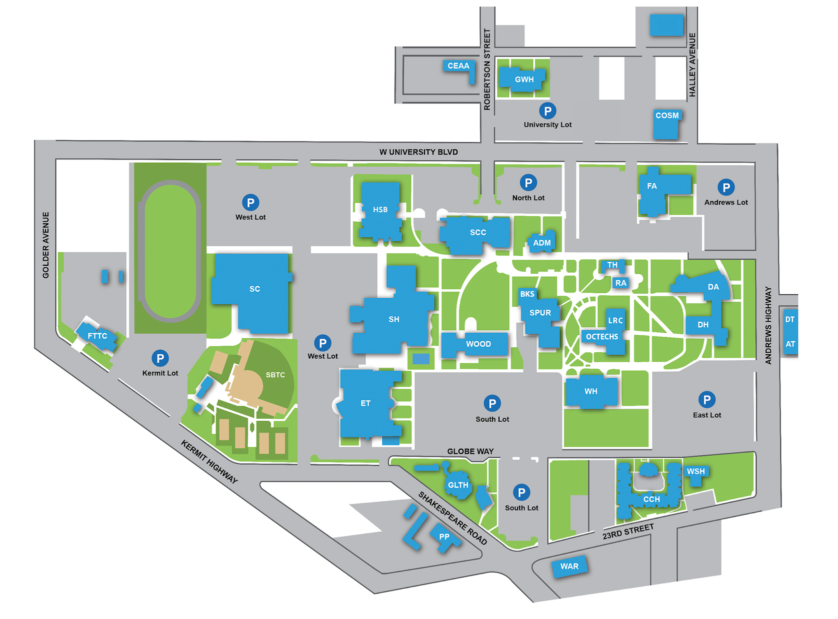 Odessa College Campus Map